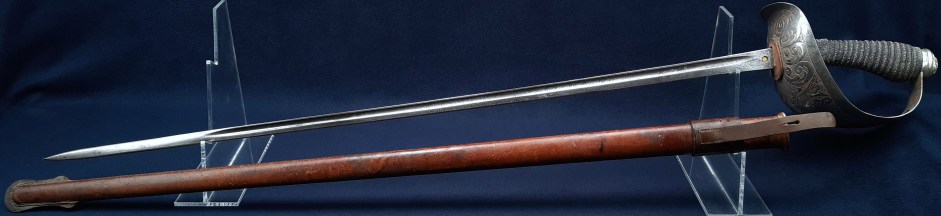 British WW1 1912 Pattern Cavalry Officers Sword 2nd Lt Frank DArcy Blofeld, 2nd Life Guards 7